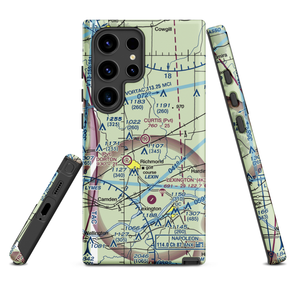 Curtis Field (8MO3) VFR Sectional Samsung Phone Case Samsung Galaxy S24 Ultra model shown
