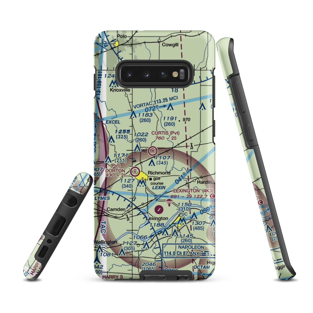 Curtis Field (8MO3) VFR Sectional Samsung Phone Case Samsung Galaxy S10 Plus model shown