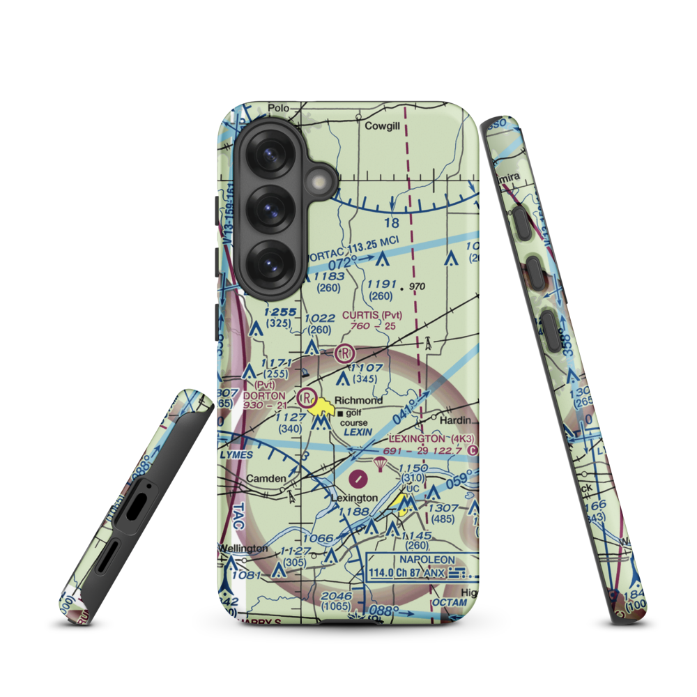 Curtis Field (8MO3) VFR Sectional Samsung Phone Case Samsung Galaxy S25 model shown