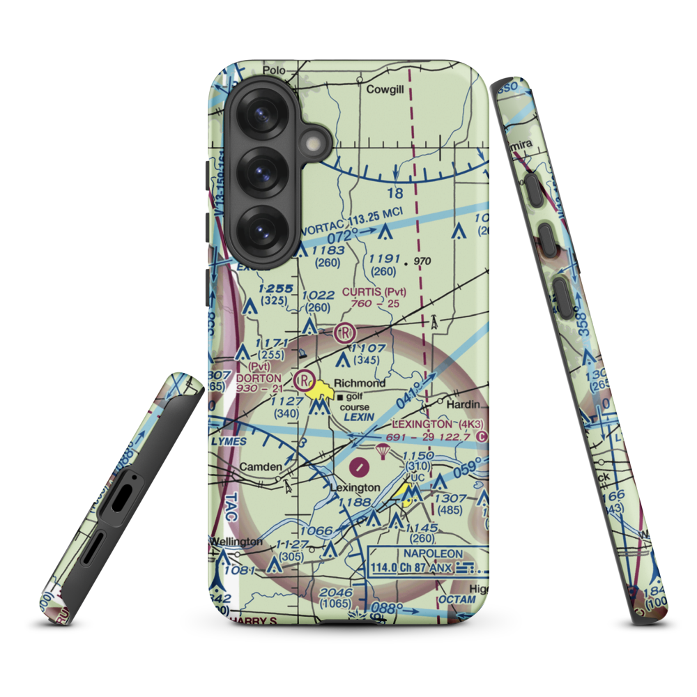 Curtis Field (8MO3) VFR Sectional Samsung Phone Case Samsung Galaxy S25 Plus model shown