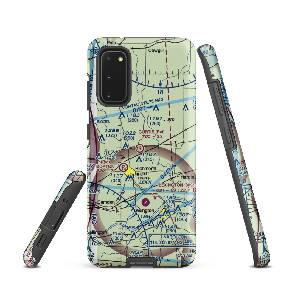 Curtis Field (8MO3) VFR Sectional Samsung Phone Case Samsung Galaxy S20 model shown