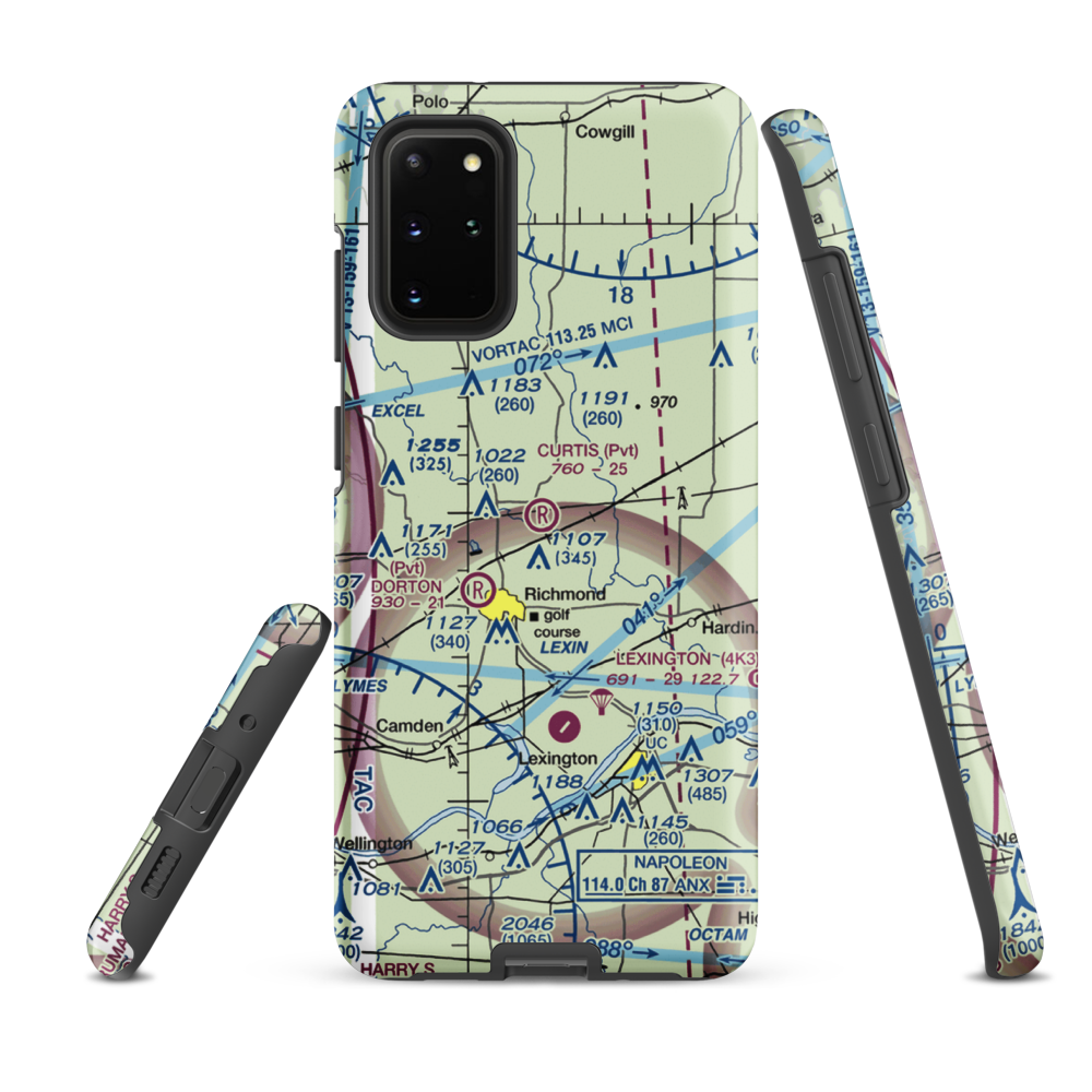 Curtis Field (8MO3) VFR Sectional Samsung Phone Case Samsung Galaxy S20 Plus model shown