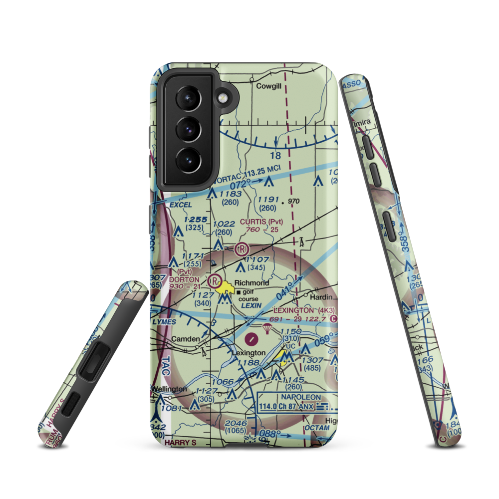 Curtis Field (8MO3) VFR Sectional Samsung Phone Case Samsung Galaxy S21 model shown