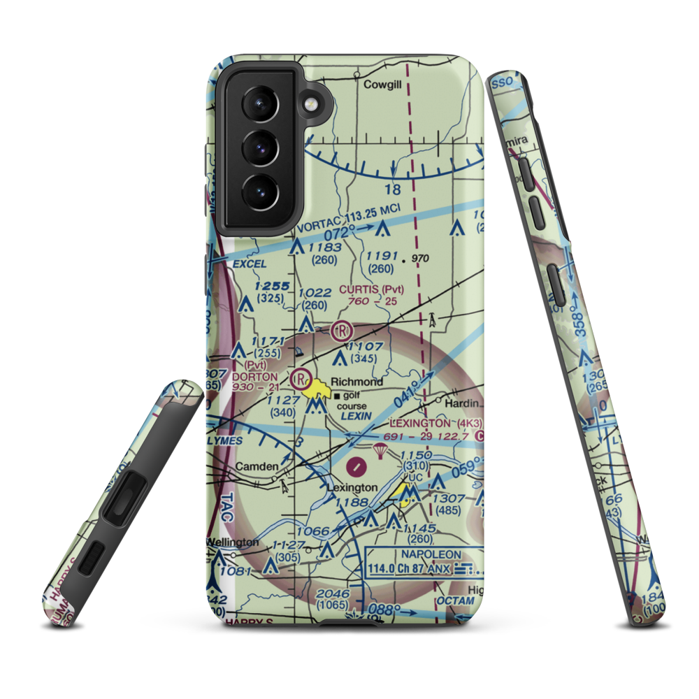 Curtis Field (8MO3) VFR Sectional Samsung Phone Case Samsung Galaxy S21 Plus model shown
