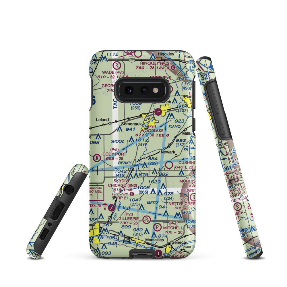 Cwian Field (2LL1) VFR Sectional Samsung Phone Case Samsung Galaxy S10 Plus model shown