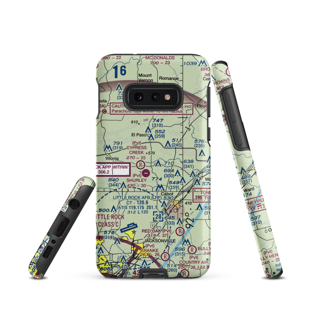 Cypress Creek Airport (3AR3) VFR Sectional Samsung Phone Case Samsung Galaxy S10e model shown