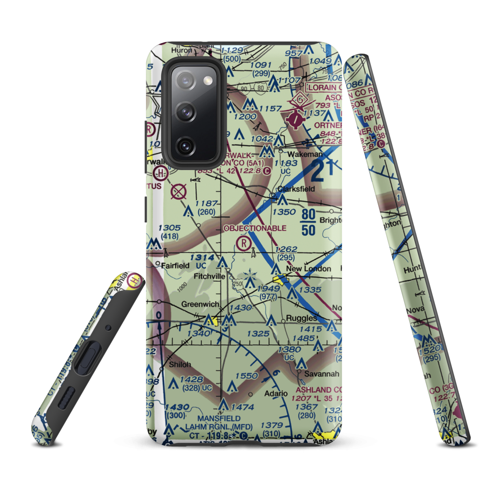 D. A. Chandler Airport (OI42) VFR Sectional Samsung Phone Case Samsung Galaxy S20 FE model shown