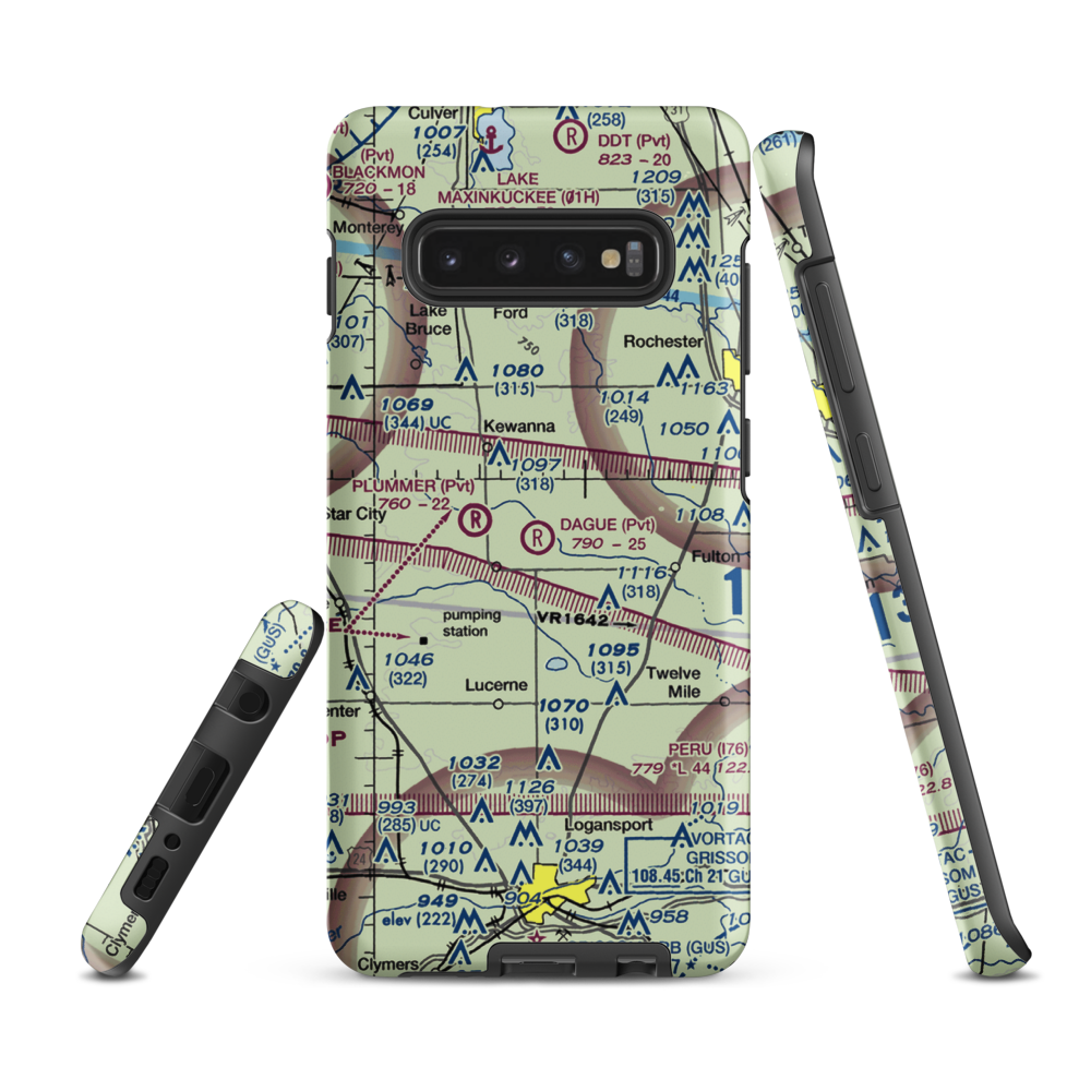 Dague Strip (II12) VFR Sectional Samsung Phone Case Samsung Galaxy S10 Plus model shown