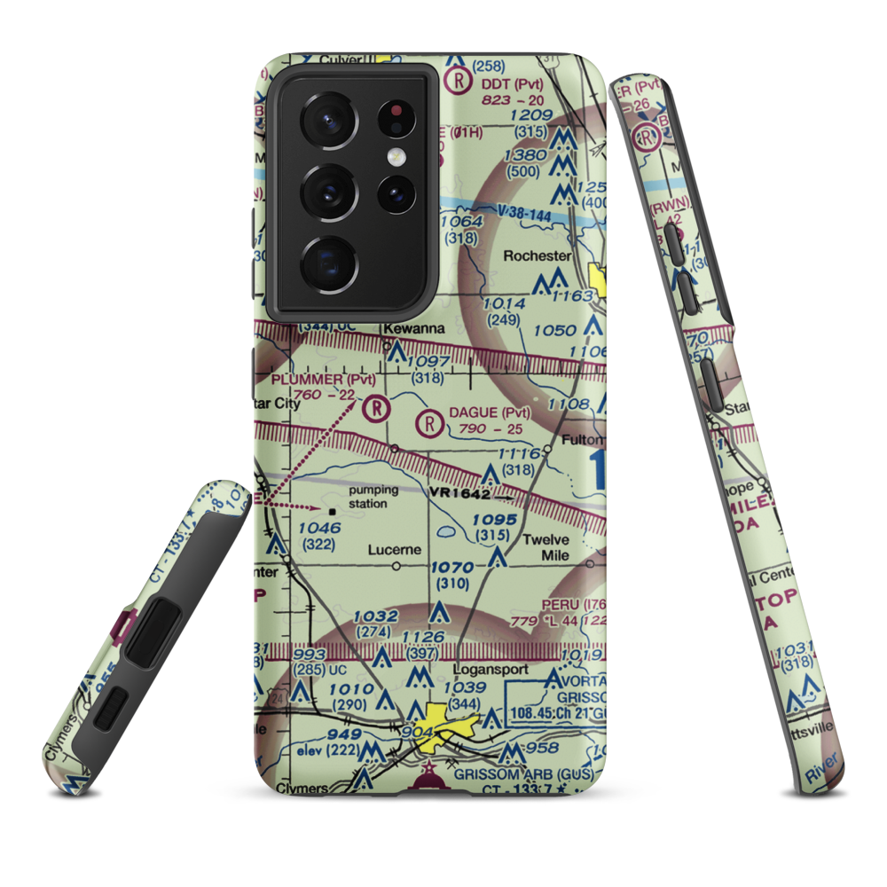 Dague Strip (II12) VFR Sectional Samsung Phone Case Samsung Galaxy S21 Plus model shown