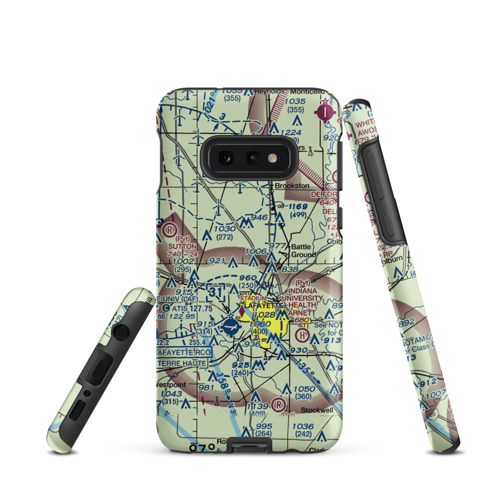 Dahnke Airport (51IN) VFR Sectional Samsung Phone Case Samsung Galaxy S10e model shown