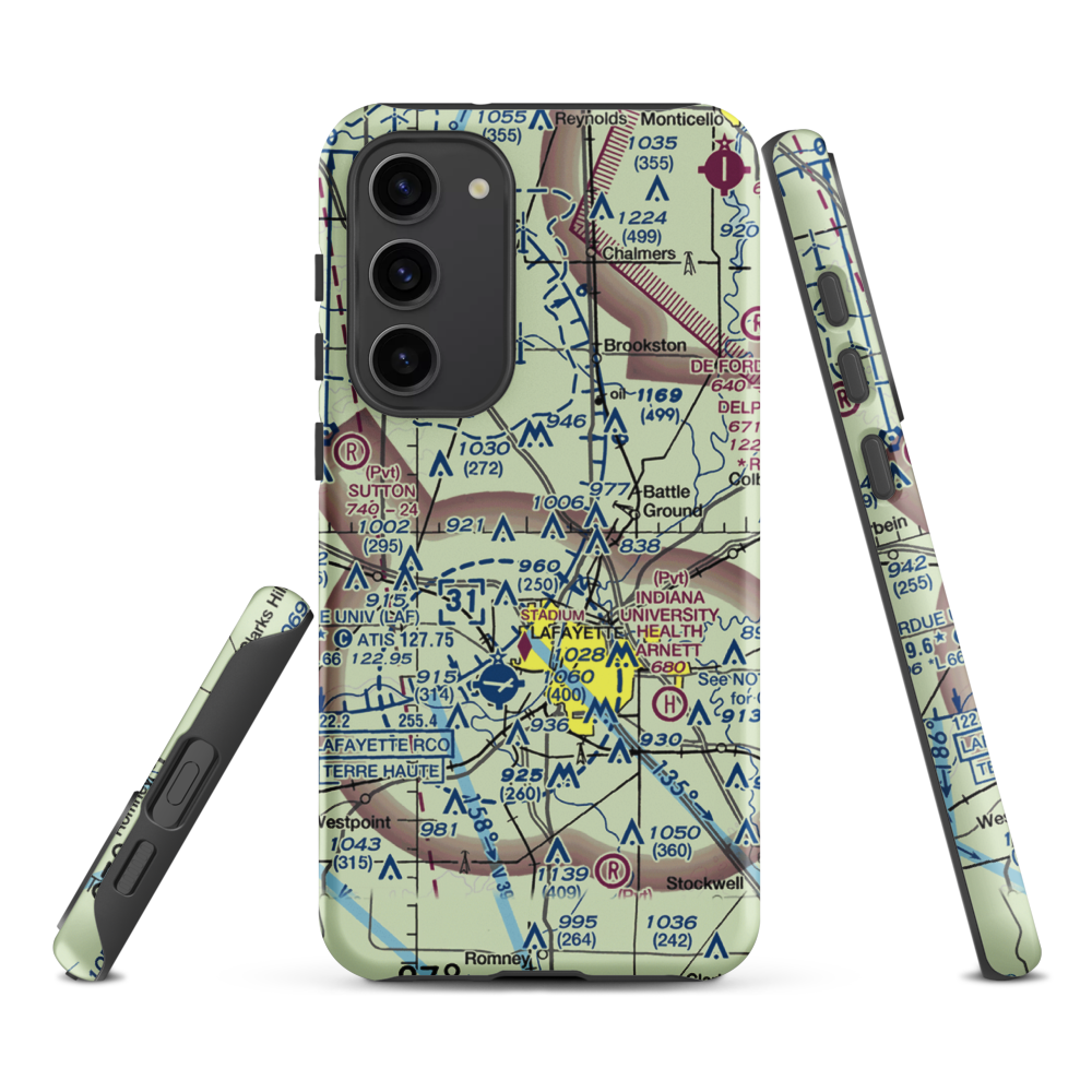 Dahnke Airport (51IN) VFR Sectional Samsung Phone Case Samsung Galaxy S23 Plus model shown