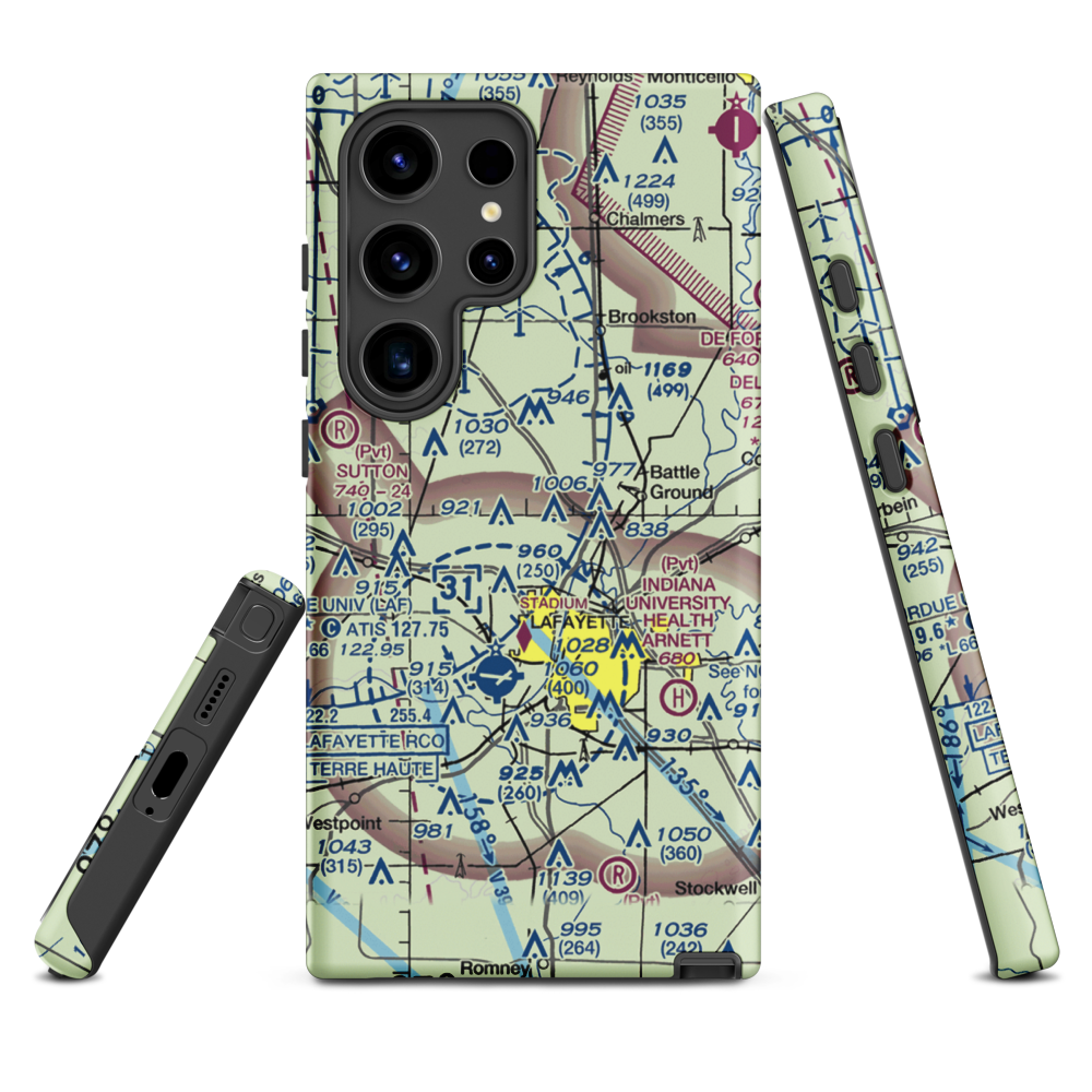 Dahnke Airport (51IN) VFR Sectional Samsung Phone Case Samsung Galaxy S24 Ultra model shown