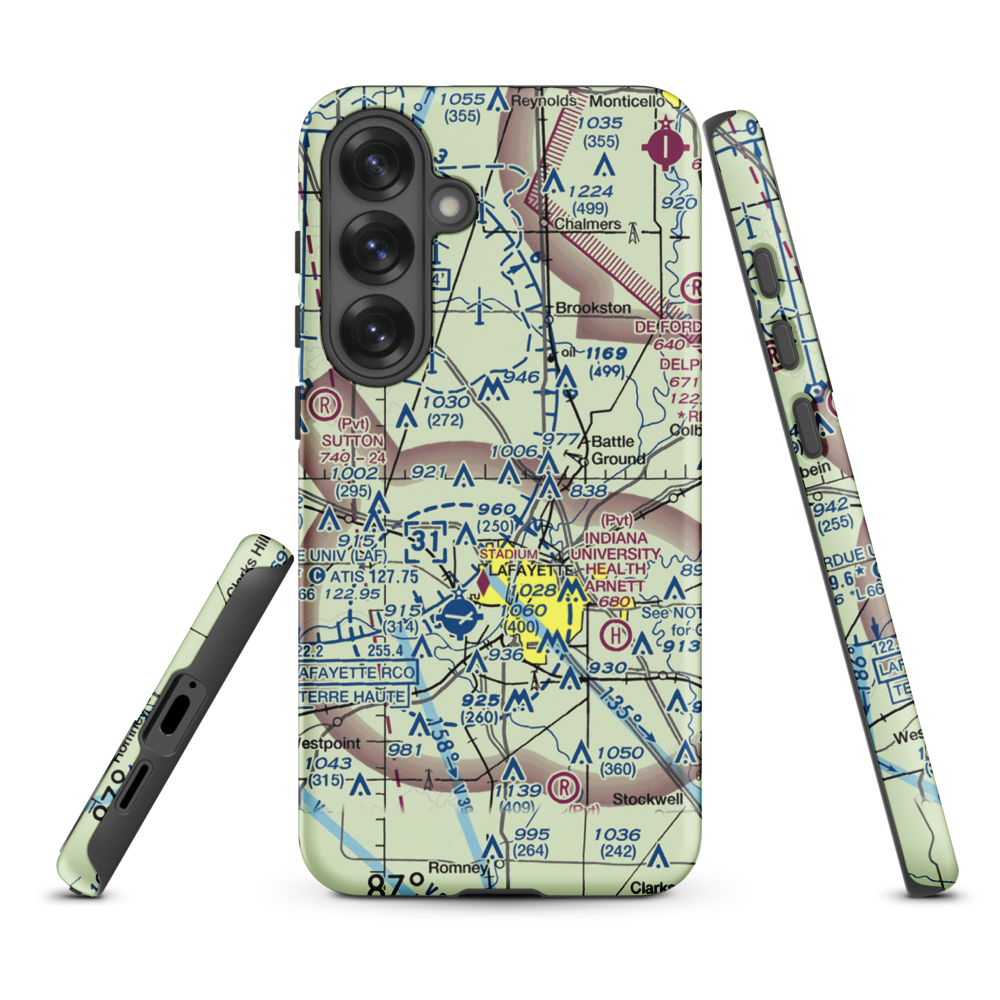 Dahnke Airport (51IN) VFR Sectional Samsung Phone Case Samsung Galaxy S25 Plus model shown