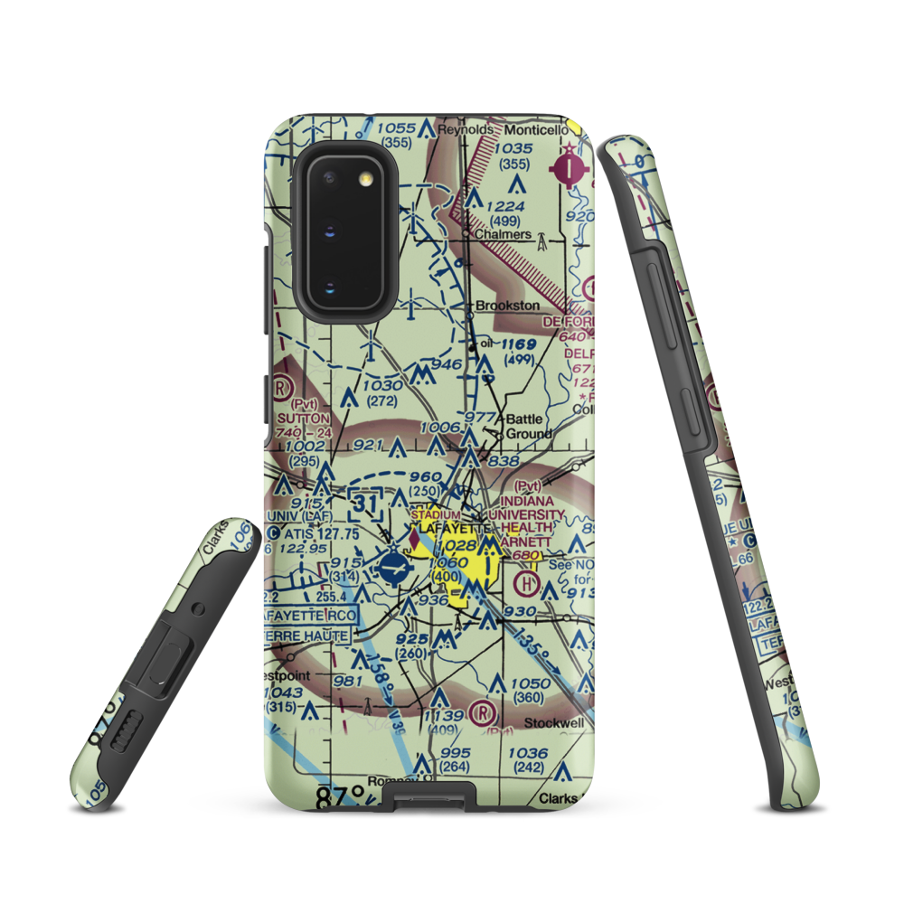 Dahnke Airport (51IN) VFR Sectional Samsung Phone Case Samsung Galaxy S20 model shown