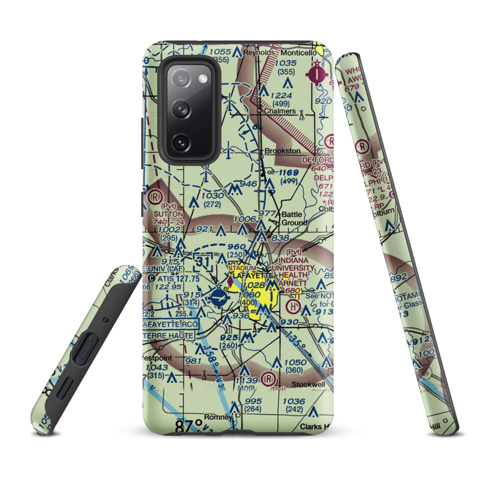 Dahnke Airport (51IN) VFR Sectional Samsung Phone Case Samsung Galaxy S20 FE model shown