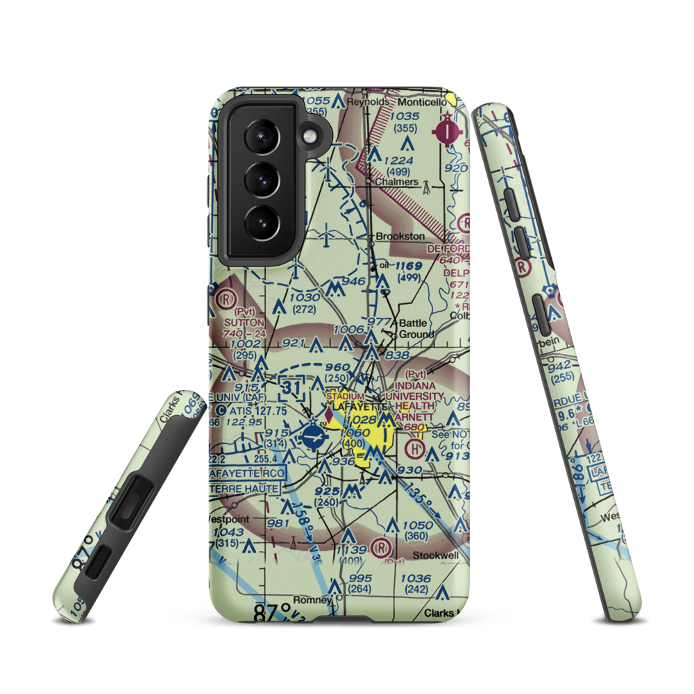 Dahnke Airport (51IN) VFR Sectional Samsung Phone Case Samsung Galaxy S21 model shown