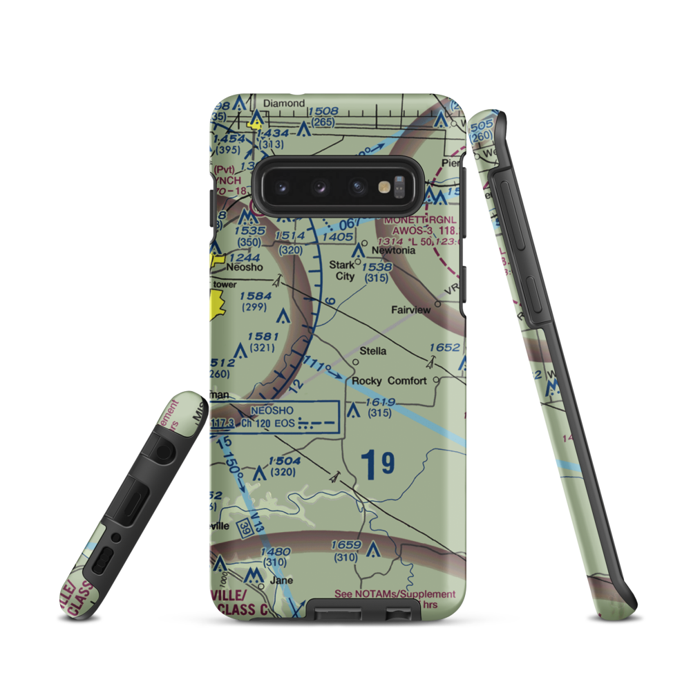 Dalbom Ultralightport (83MU) VFR Sectional Samsung Phone Case Samsung Galaxy S10 model shown