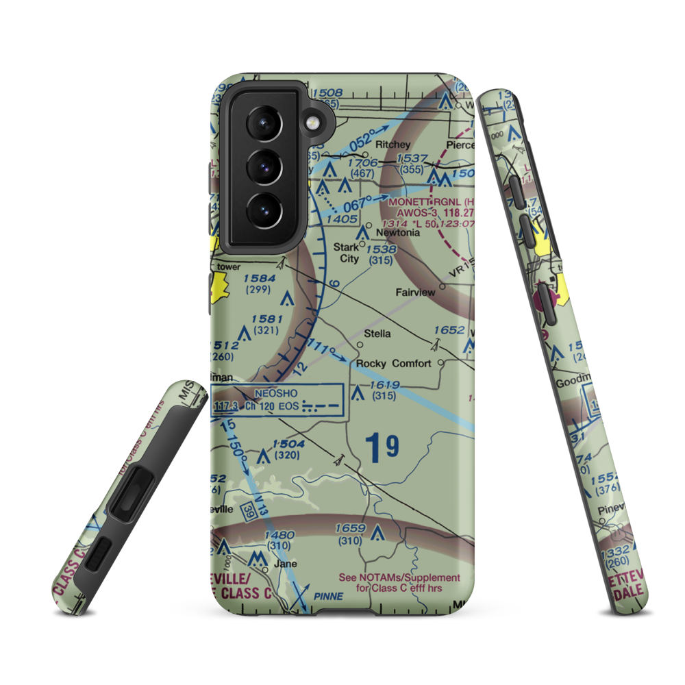Dalbom Ultralightport (83MU) VFR Sectional Samsung Phone Case Samsung Galaxy S21 FE model shown