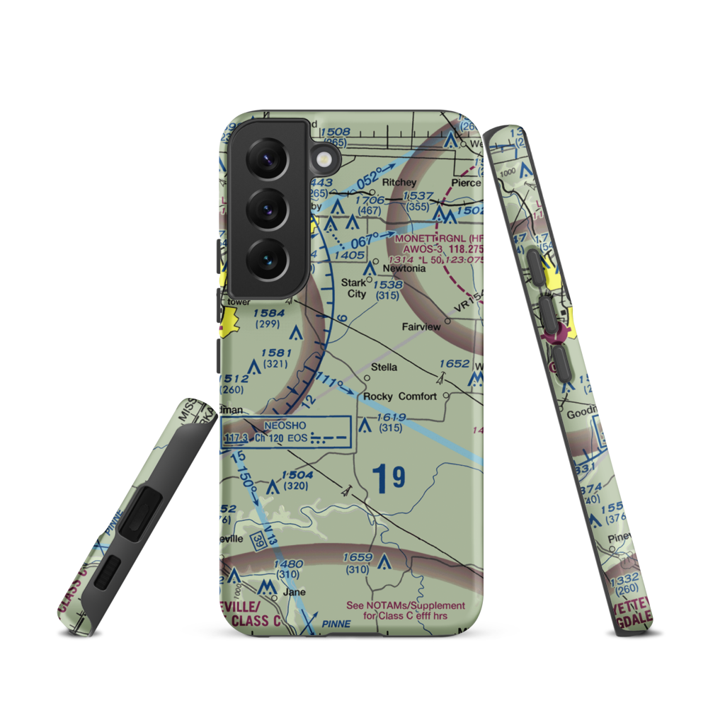 Dalbom Ultralightport (83MU) VFR Sectional Samsung Phone Case Samsung Galaxy S22 model shown