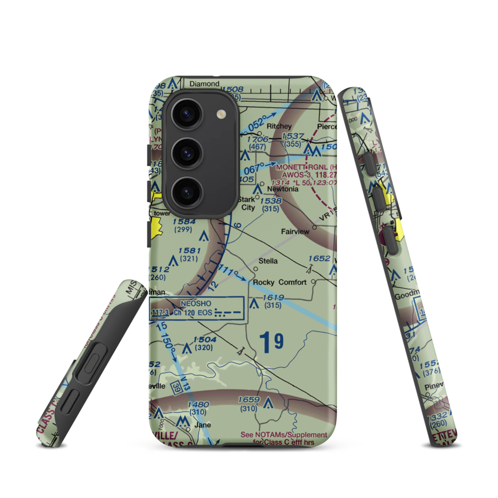 Dalbom Ultralightport (83MU) VFR Sectional Samsung Phone Case Samsung Galaxy S23 model shown