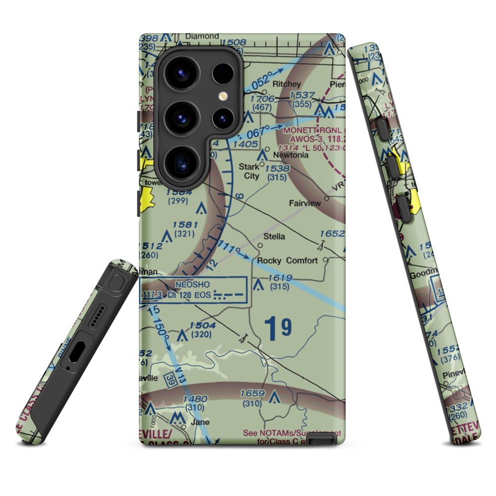 Dalbom Ultralightport (83MU) VFR Sectional Samsung Phone Case Samsung Galaxy S24 Ultra model shown