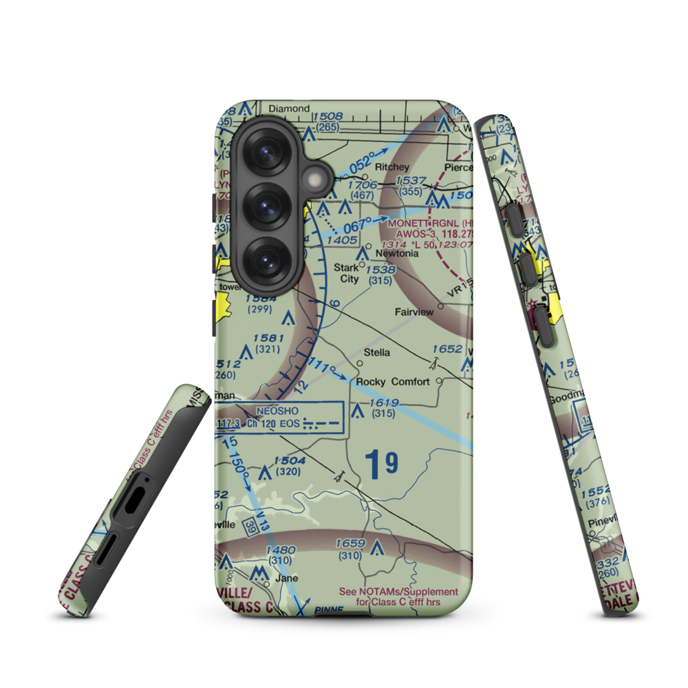 Dalbom Ultralightport (83MU) VFR Sectional Samsung Phone Case Samsung Galaxy S25 model shown