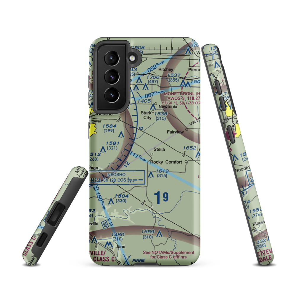 Dalbom Ultralightport (83MU) VFR Sectional Samsung Phone Case Samsung Galaxy S21 model shown