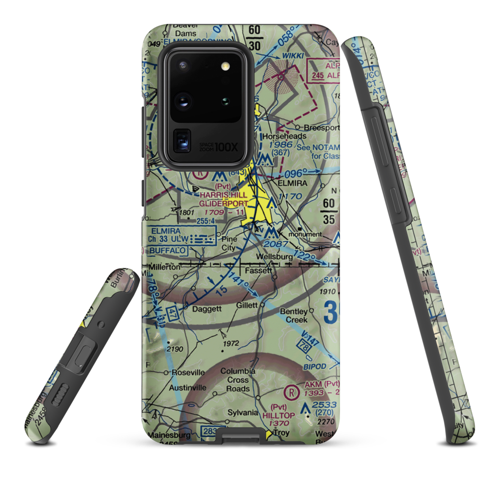 Dalrymples Airport (NK47) VFR Sectional Samsung Phone Case Samsung Galaxy S20 Ultra model shown