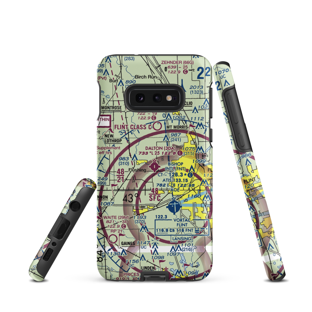 Dalton Airport (3DA) VFR Sectional Samsung Phone Case Samsung Galaxy S10e model shown