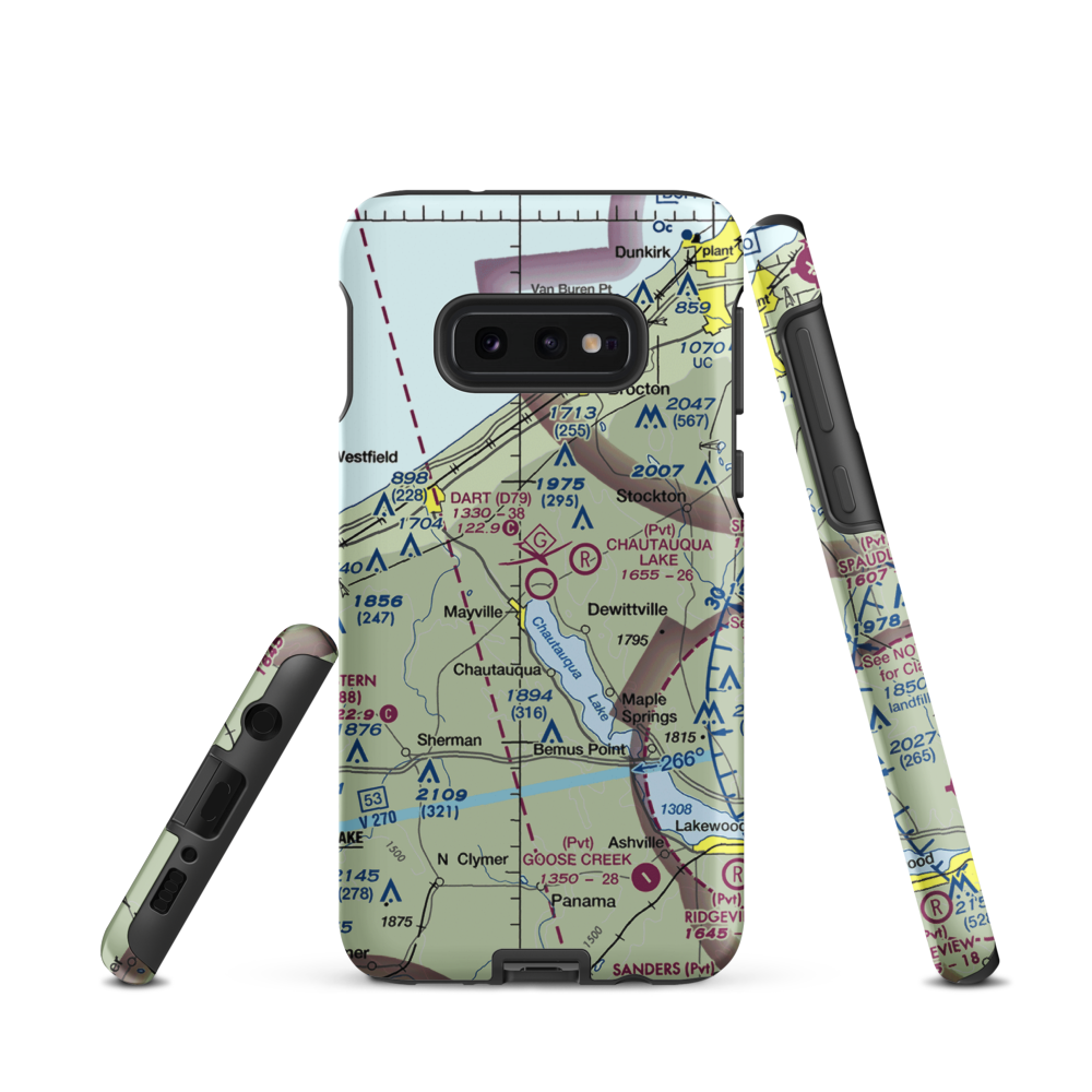 Dart Airport (D79) VFR Sectional Samsung Phone Case Samsung Galaxy S10 Plus model shown