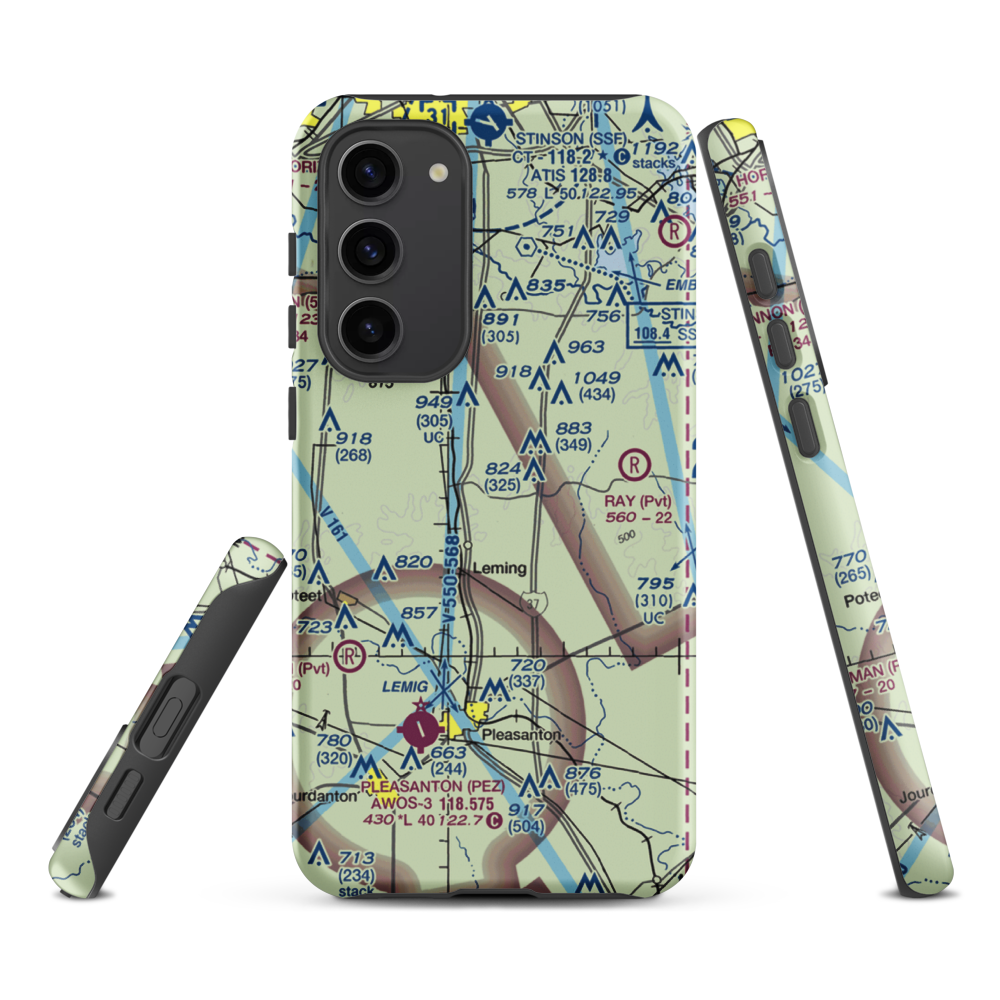Dauenhauer Field Airport (6TS2) VFR Sectional Samsung Phone Case Samsung Galaxy S23 Plus model shown