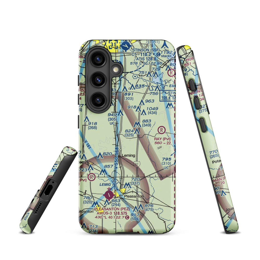 Dauenhauer Field Airport (6TS2) VFR Sectional Samsung Phone Case Samsung Galaxy S24 model shown