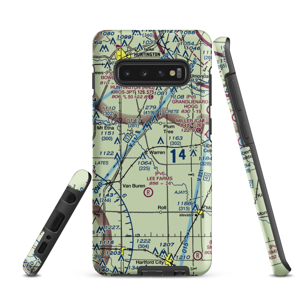 Daugherty Field (II75) VFR Sectional Samsung Phone Case Samsung Galaxy S10 Plus model shown