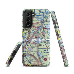 David Wine's Airstrip (62FL) VFR Sectional Samsung Phone Case