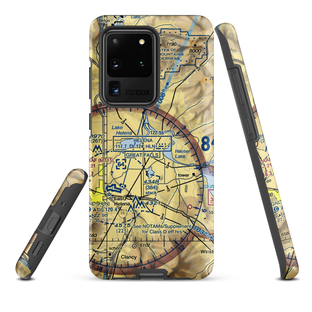 Davis Airport (1MT4) VFR Sectional Samsung Phone Case Samsung Galaxy S20 Ultra model shown