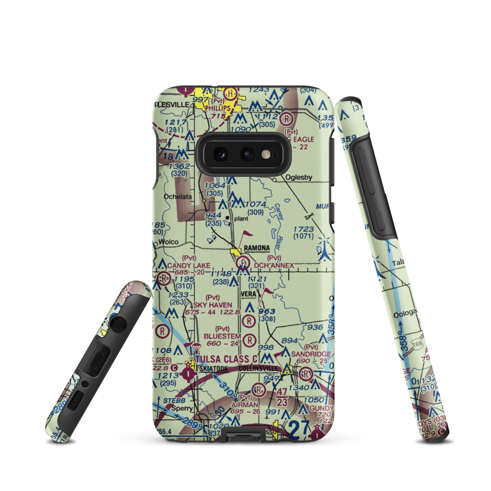 DCH Annex Ultralight Flightpark (5OK6) VFR Sectional Samsung Phone Case Samsung Galaxy S10 Plus model shown