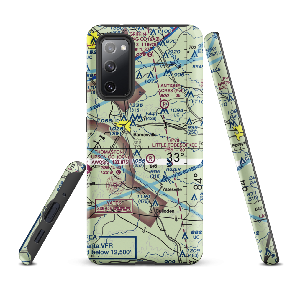 De De Airport (1GA6) VFR Sectional Samsung Phone Case Samsung Galaxy S20 FE model shown