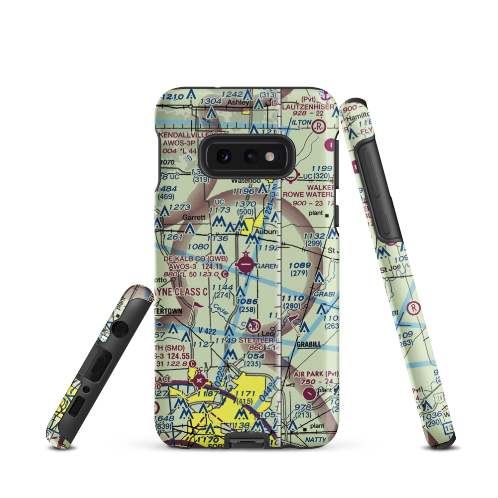 De Kalb County Airport (GWB) VFR Sectional Samsung Phone Case Samsung Galaxy S10 Plus model shown