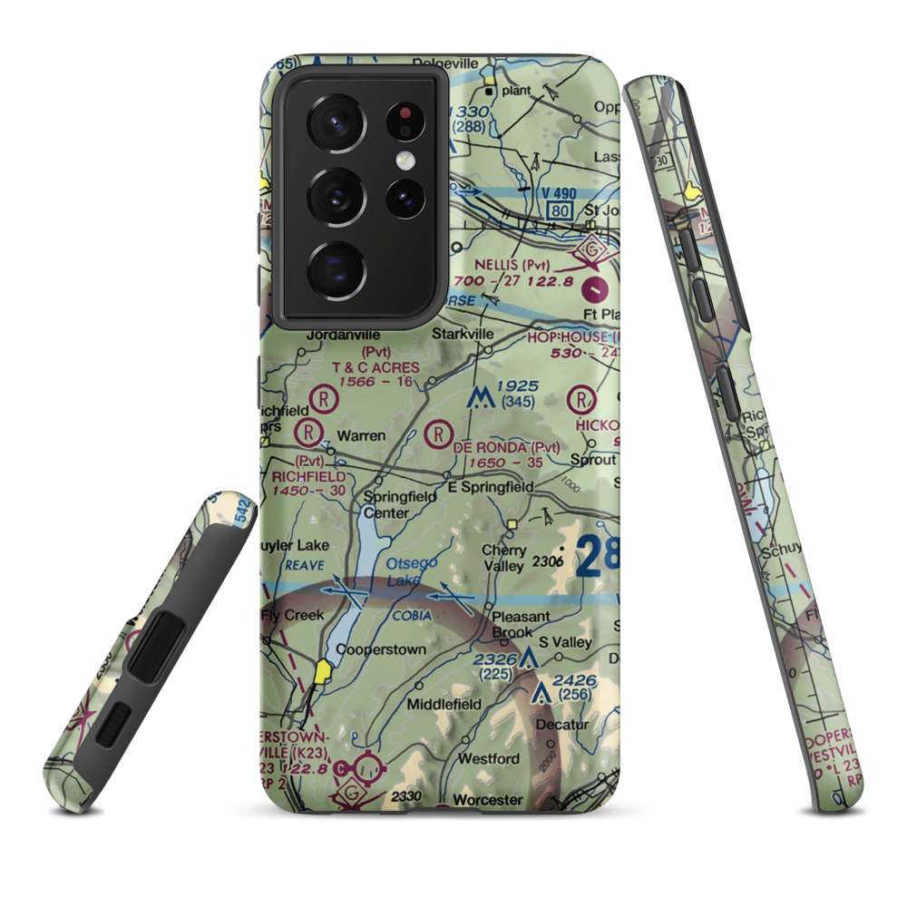 De Ronda Airport (3NY3) VFR Sectional Samsung Phone Case Samsung Galaxy S21 Ultra model shown