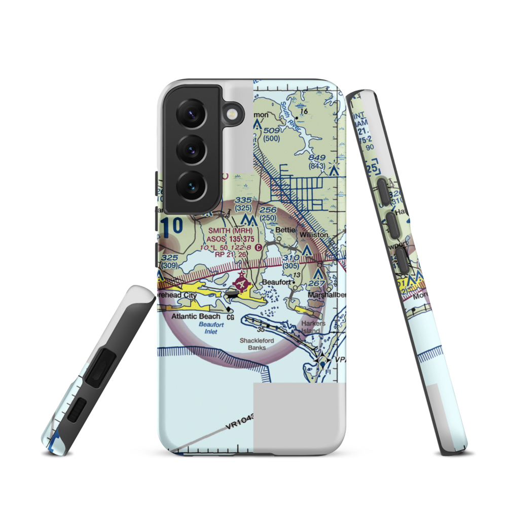 Dead Cow Field (05NC) VFR Sectional Samsung Phone Case Samsung Galaxy S22 model shown