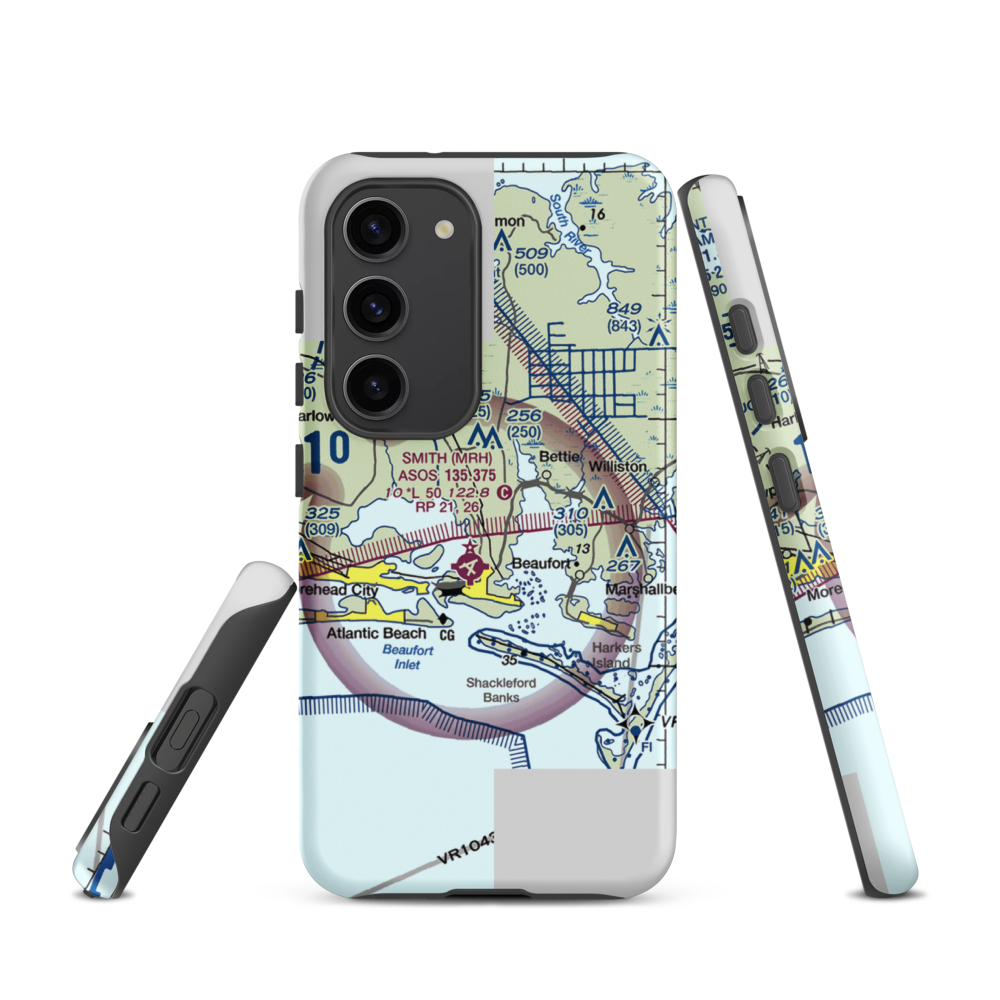 Dead Cow Field (05NC) VFR Sectional Samsung Phone Case Samsung Galaxy S23 model shown