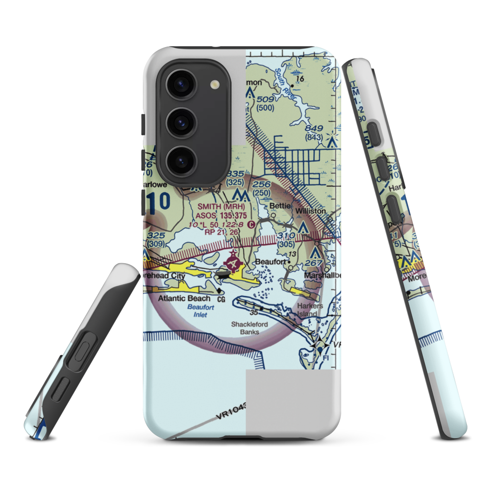Dead Cow Field (05NC) VFR Sectional Samsung Phone Case Samsung Galaxy S23 Plus model shown