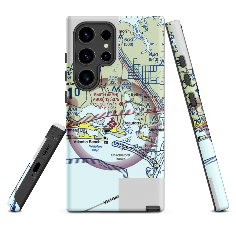 Dead Cow Field (05NC) VFR Sectional Samsung Phone Case Samsung Galaxy S24 Ultra model shown