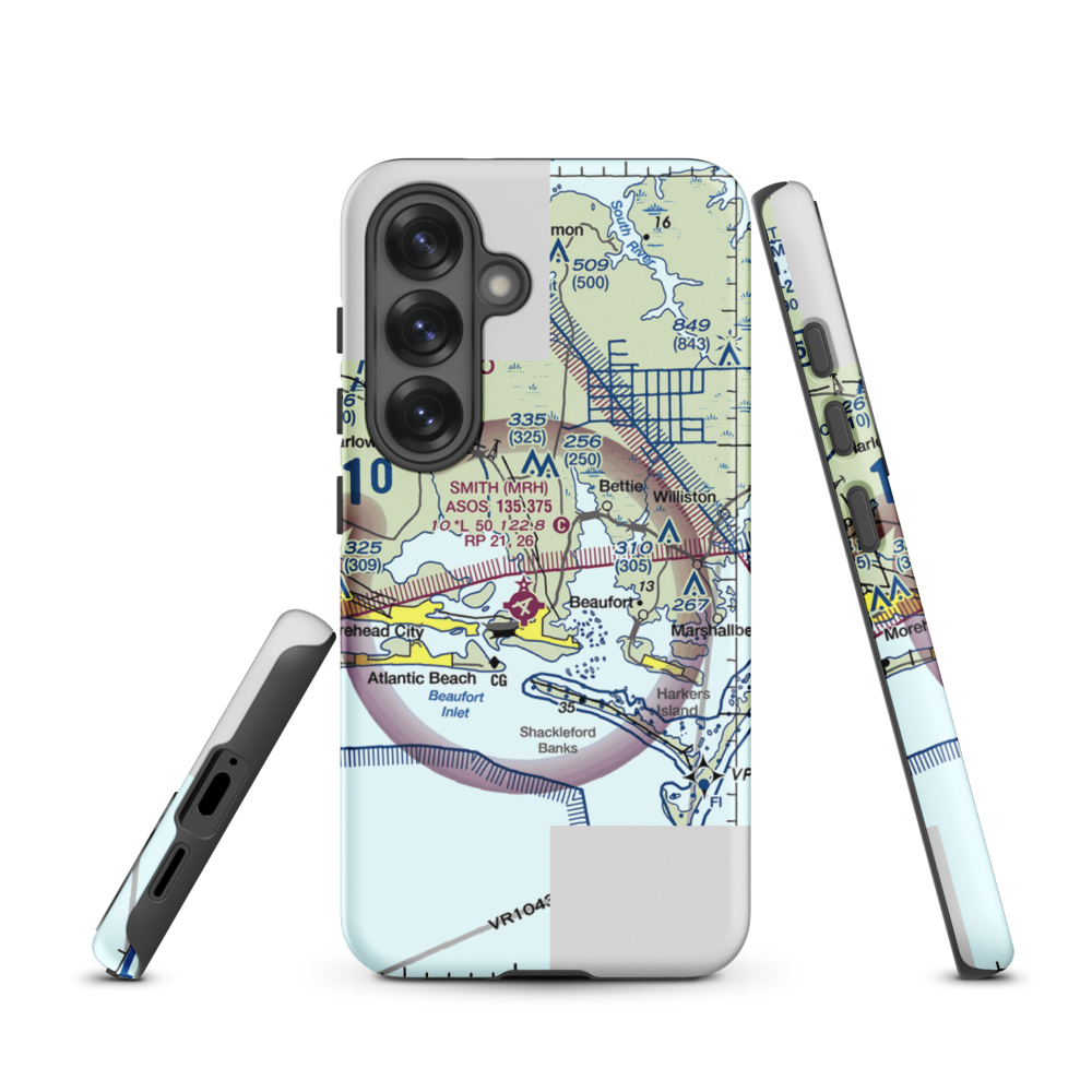 Dead Cow Field (05NC) VFR Sectional Samsung Phone Case Samsung Galaxy S25 model shown