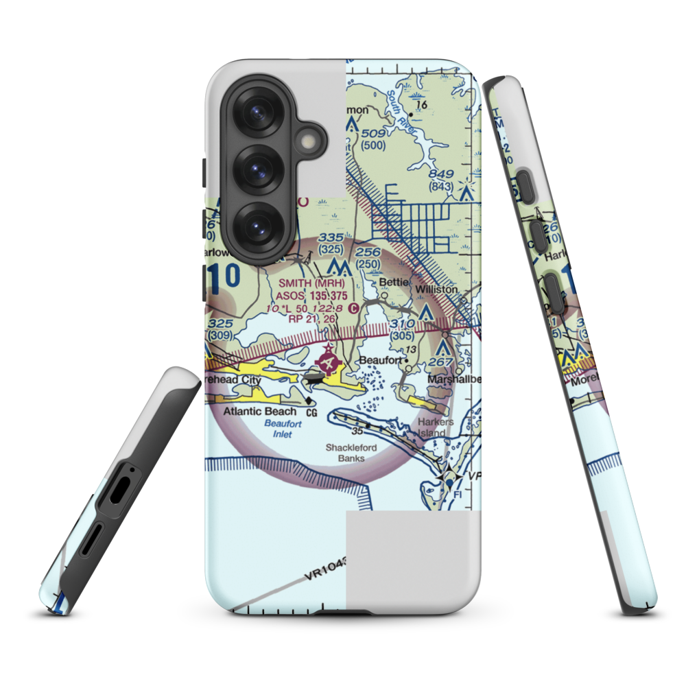Dead Cow Field (05NC) VFR Sectional Samsung Phone Case Samsung Galaxy S25 Plus model shown