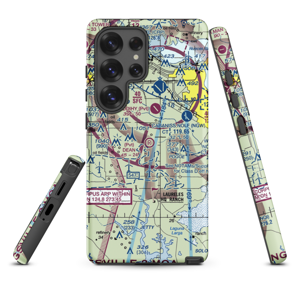 Dean Airport (69TA) VFR Sectional Samsung Phone Case Samsung Galaxy S25 Ultra model shown