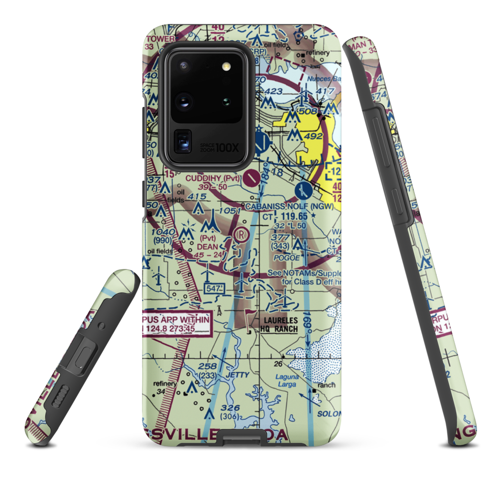 Dean Airport (69TA) VFR Sectional Samsung Phone Case Samsung Galaxy S20 Ultra model shown