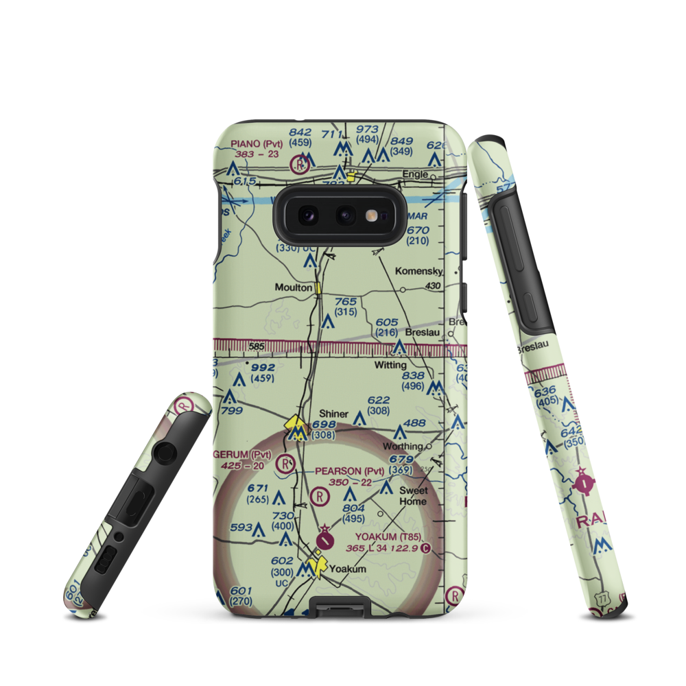 Dean Ranch Airport (XS49) VFR Sectional Samsung Phone Case Samsung Galaxy S10e model shown