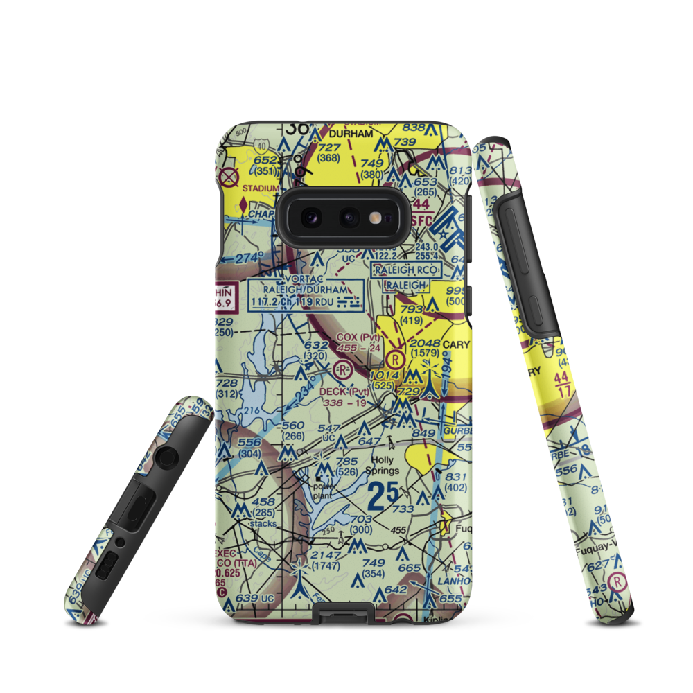 Deck Airpark (NC11) VFR Sectional Samsung Phone Case Samsung Galaxy S10e model shown