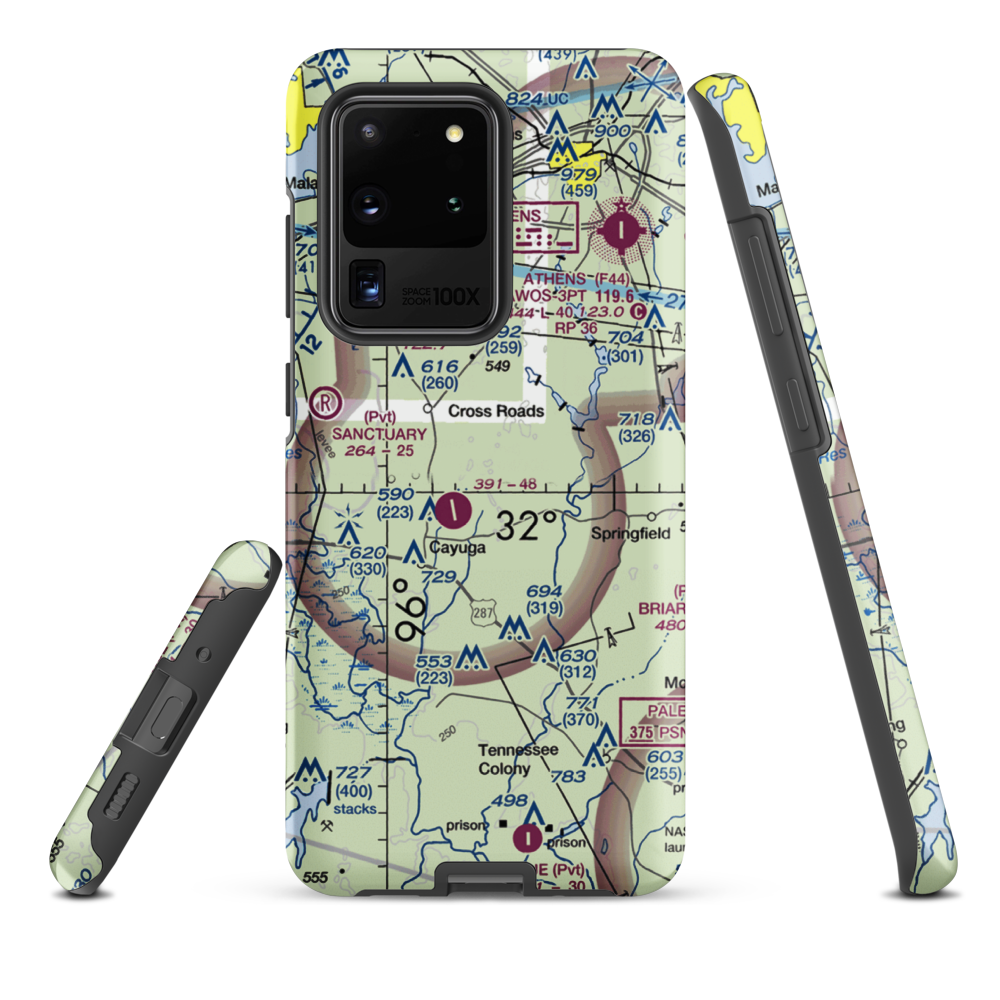 Deer Meadow Ranch Airport (5TA8) VFR Sectional Samsung Phone Case Samsung Galaxy S20 Ultra model shown